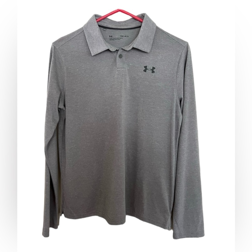 Under Armour Long Sleeve Polo, Youth L